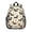 Dachshund and Bone, variant on Dog Paw Print Black Pattern Backpack for School, Cute School Bag with Adjustable Shoulder Straps and Padded Back, 15"x11.42"x5.5"