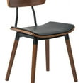 thumbnail image 3 of INO Design Bentwood Modern Dining Chair with PU Leather Seat and Wooden Legs – Kitchen, Desk, Lounge Chair - Set of 2, 3 of 4