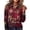 Gold-A#40830HH, variant on Hearthz Christmas Waffle Knit Women's Polo Shirts Xmas Print Womens Henley Shirts Button V Neck Long Sleeve Uniform Tops Relaxed Fit Office Daily Oversized Tshirts for Women