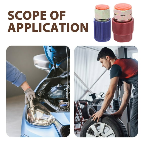 Toyvian Quick Coupling Car Adapter Assorted Color Easy Install R134a Conversion Retrofit