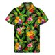 thumbnail image 3 of Camisa con botones estilo hawaiano con plantas tropicales para hombre, impresión 3D, para vacaciones en la playa, informal, holgada, minimalista, de talla grande, 3 of 5