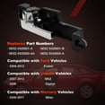 thumbnail image 5 of ECRCAPYC Upgraded Metal Interior Door Handles (Pair), Compatible with 2006–2012 Ford Fusion, 2006–2011 Mercury Milan, 2006 Lincoln Zephyr, 2007–2012 Lincoln MKZ, Replaces OEM 6E5Z-5422600-AA, 6E5Z, 5 of 9