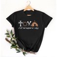 thumbnail image 3 of Mujeres Manga Corta de Verano Tops Pascua Impresa Cuello Redondo, Blusa de Moda Casual para la Primavera, 3 of 4