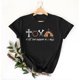 thumbnail image 3 of Mujeres Manga Corta de Verano Tops Pascua Impresa Cuello Redondo, Blusa de Moda Casual para la Primavera, 3 of 4