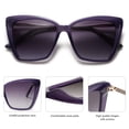 thumbnail image 4 of Gafas de sol SOJOS SJ2206, modernas, polarizadas, para mujer, montura morada, 4 of 8
