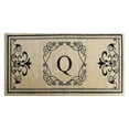 thumbnail image 1 of A1 Home Collections First Impression Hayley Estate Monogram Double Door Mat, 1 of 8