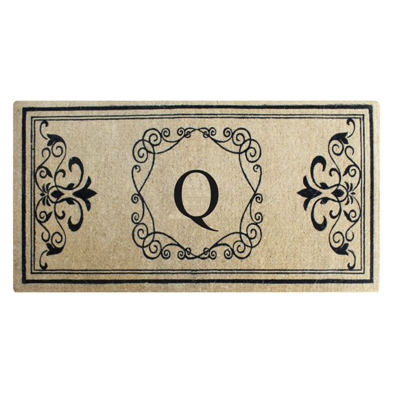A1 Home Collections First Impression Hayley Estate Monogram Double Door Mat