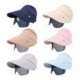 thumbnail image 4 of Face Shade Sun Hat for Women and Lady, Breathable Open Top Cap with Wide Brim and Flexible Back Fit for Beach Walks, 4 of 9