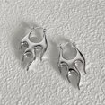 thumbnail image 6 of Punk Flame Hoop Earrings for Women Minimalist Dangle Drop Huggie Hoops Statement Earrings Small Hoop Christmas Ear Jewelry Gifts Hypoallergenic, 6 of 6