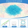 thumbnail image 2 of 3000Pcs Loom Rubber Band Kit with 125Pcs S-Clips and 5Pcs Hook, Lake Blue, 2 of 6