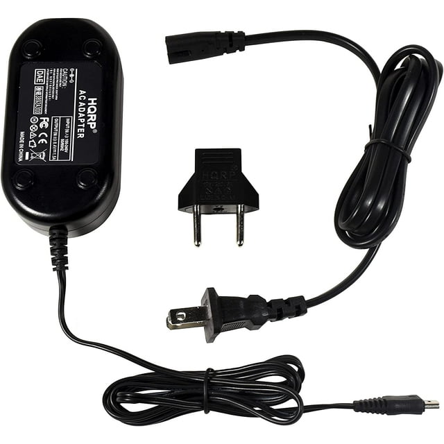 HQRP AC Power Adapter / Charger compatible with Canon CA-590 / CA590, FS10, FS100, FS11, VIXIA HF R10 Black / Red / Silver Camcorder