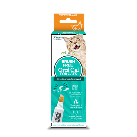 UPC: 0190623300172 | Vetality Brush-Free Oral Gel for Cats  25 g