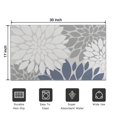 thumbnail image 5 of Blue Floral and Petal Pattern Door Rugs,Washable Non Slip Door Mats Indoor,Decorative Door Mats,Entry Mat Indoor for Entrance,Bedroom,Kitchen,Bathroom,17"x30", 5 of 6