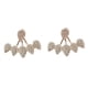 thumbnail image 5 of Cristal transparente hojas oreja chaqueta oreja puños Stud pendientes joyería regalo Hugo Aretes de cristal, 5 of 7