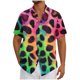 thumbnail image 2 of Blusa y camisa de manga corta con cuello vuelto Camisa casual para hombre Camisa de bolos vintage de manga corta Camisas de verano de playa cubana Camisa con botones Blusa para hombre Poliéster, 2 of 5