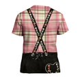 thumbnail image 4 of Bavarian Oktoberfest Carnival Costume Shirt for Men Short Sleeve Beer Festival Themed Printed Holiday Tops, 4 of 4
