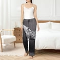 thumbnail image 4 of Kdxio Women's Comfy Stretch Monochrome Leopard Horse Print Drawstring Pajama Pants-X-Large, 4 of 5
