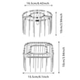 thumbnail image 2 of Stainless Steel Air Fryer Skewer Rack Upgrade Vertical BBQ Skewers Thicken Roasting Racks Non Stick Even Cooking Hanging Oven Grill with 24/28 Skewers for Cooking, 2 of 3