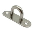 thumbnail image 4 of 2 Pack Pad Eye Heavy Duty Stainless Steel Oblong Plate Staple Ring Hook Loop, 4 of 7