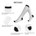 thumbnail image 5 of Pofeuu Poodle Dog Print Compression Socks for Women & Men Circulation - Best Support for Nurses,Running,Athletic,Sports, 5 of 7