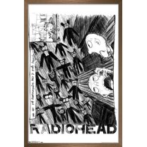 Radiohead - Scribble Wall Poster, 22.375" x 34", Framed