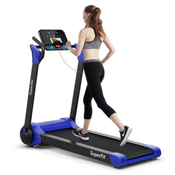 Superfit 2.25HP Folding Electric Motorized Treadmill w/ Bluetooth