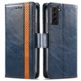 thumbnail image 3 of Case for Samsung Galaxy S21 FE 5G Cover Leather Wallet Folio Case Book Design Flip Magnetic Closure - Blue, 3 of 5