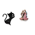thumbnail image 1 of Reloj de pared de acrílico con diseño de gato, adorno decorativo moderno para sala de estar, mesa de vacaciones, regalo único, decoración del hogar, c, 1 of 8
