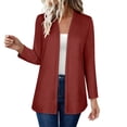 thumbnail image 3 of Guluxicc Women's Lounge Jackets Open Front Long Sleeve Everyday Wear Tops for Spring Summer Casual Outfits, 3 of 8