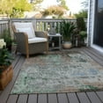 thumbnail image 4 of HomeRoots 625536 5 x 8 ft. Taupe & Ivory Abstract Washable Transitional Indoor & Outdoor Rectangle Area Rug, 4 of 9