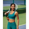 thumbnail image 3 of Sujetador deportivo RUNNING GIRL de alto soporte verde oscuro, talla XL, 3 of 7