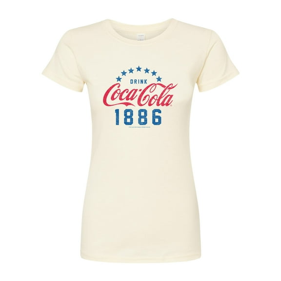 Coca-Cola - Star Circle - Juniors Fitted Graphic T-Shirt