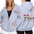 thumbnail image 1 of WILLBEST Sudadera Deportiva para Mujer, con Estampado Navideño, Cremallera, Manga Larga, Bolsillo, Cordón Ajustable, Estilo Casual con Capucha, Modelo 1897 Mediana, 1 of 8