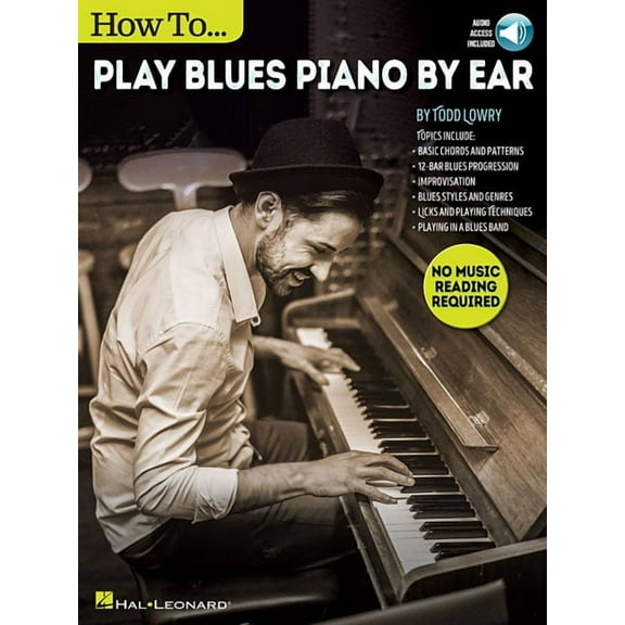 How to Play Blues Piano by Ear - Book/Online Audio, (Paperback)