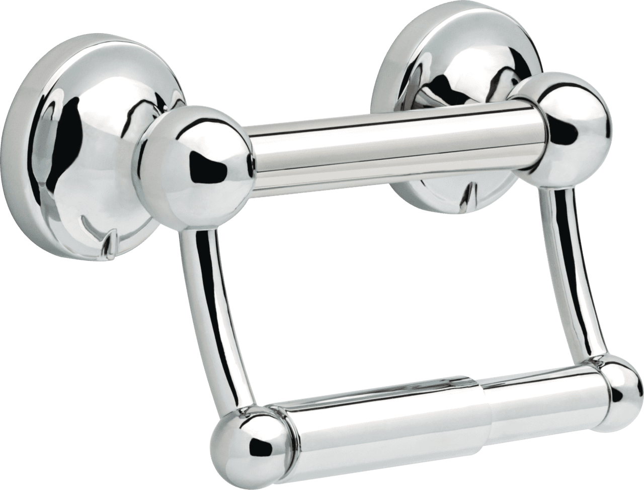 5 in. Traditional Toilet Paper Holder/Assist Bar in Polished Chrome
