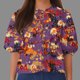 thumbnail image 1 of Fiudx Camisas de Mujer Top de Camiseta con Cuello Redondo y Manga Farol Plisada con Lazo para Mujer, 1 of 4