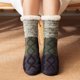 thumbnail image 4 of Calcetines de mujer para niñas con estampado navideño de invierno, gruesos, cálidos, antideslizantes, peinados, hasta el suelo, calcetines para mujer, 4 of 5