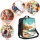thumbnail image 5 of Disketp Coastal Palm Beach Bolsa Térmica Estampada para Almuerzo, Lonchera para Hombres y Mujeres Adultos, 5 of 7