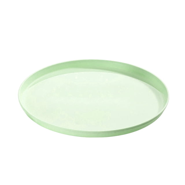 XIANXIAN Plateaux de Service de Restaurant 10 Pouces, Plateau Rond Antidérapant pour Services Alimentaires, Plateau Réutilisable en Plastique pour Restauration Rapide pour Bar Café Maison Cafétéria Hôtel