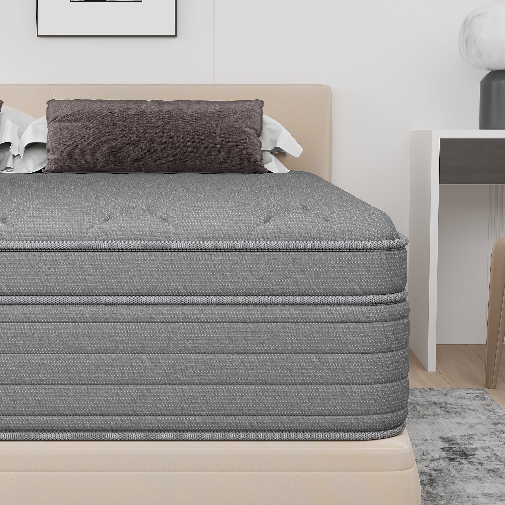 14 Inch Full Gel Memory Foam Hybrid Mattress Pocket Spring In A Box Medium Firm