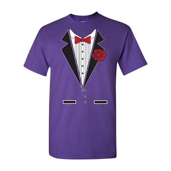 Tuxedo Rose Adult DT T-Shirt Tee