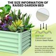 thumbnail image 4 of Danolapsi Raised Garden Bed, Metal Raised Garden Beds Outdoor, Rectangular Planter Box for Planting Plants, Vegetables and Flower, 4 of 9