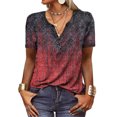 thumbnail image 2 of Camiseta de verano para mujer, camiseta de verano con cuello abotonado para mujer, camiseta de manga corta para mujer, camiseta con cuello abotonado para mujer, probada y confiable, 2 of 5