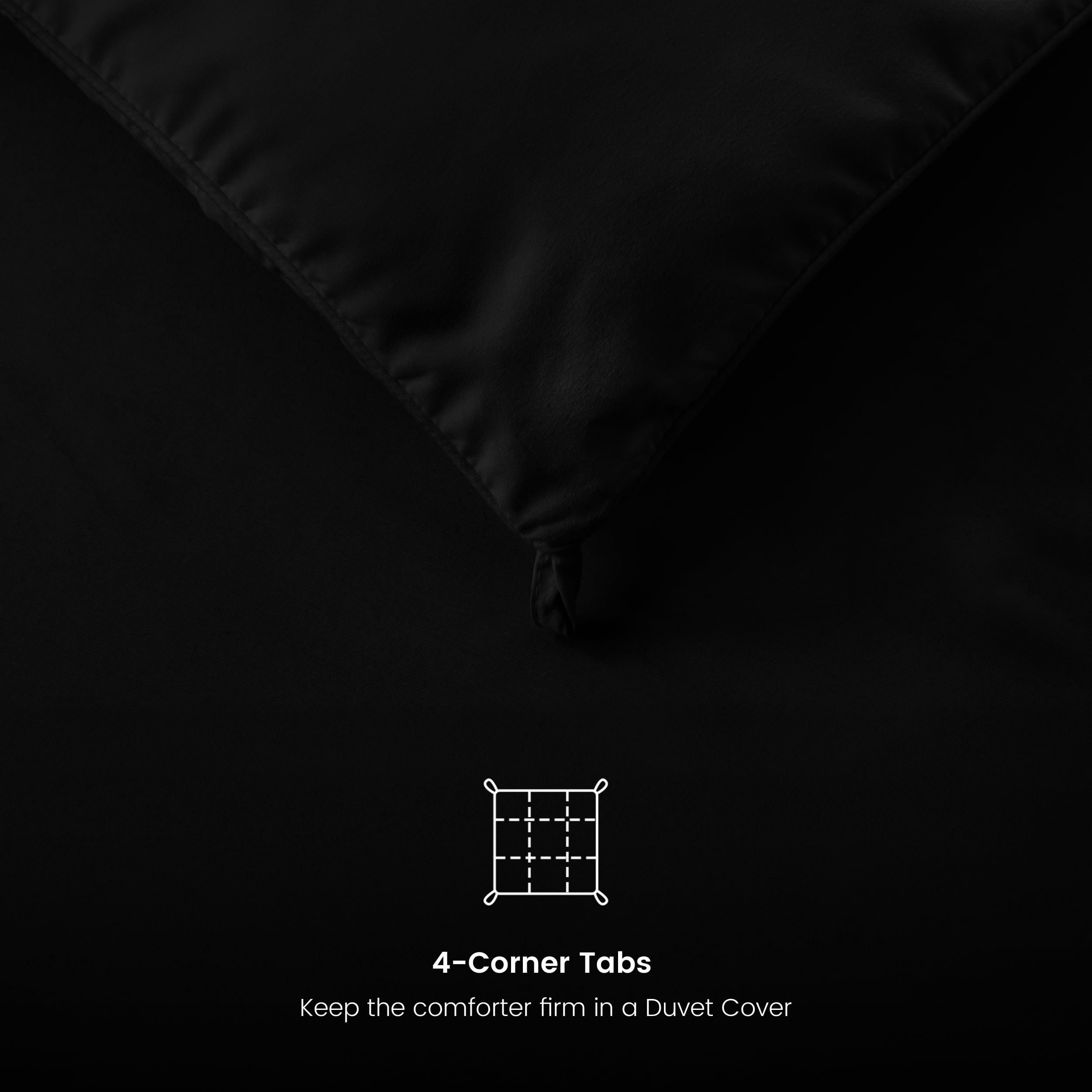 Lux Decor Collection Twin Comforter - Down Alternative Comforter & Duvet Insert - Single Comforter, Black