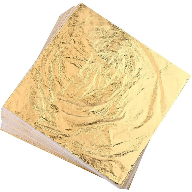 Slofoodgroup - 24 Karat Edible Gold Leaf Loose Sheets - 5 Sheets Gold Leaf per B