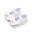 thumbnail image 2 of Aojekbee Baby Girls Mary Jane Flats Cute Bowknot Princess Dress Shoes Stitch Crib Shoes with Non-Slip Gripper Sole, 2 of 7