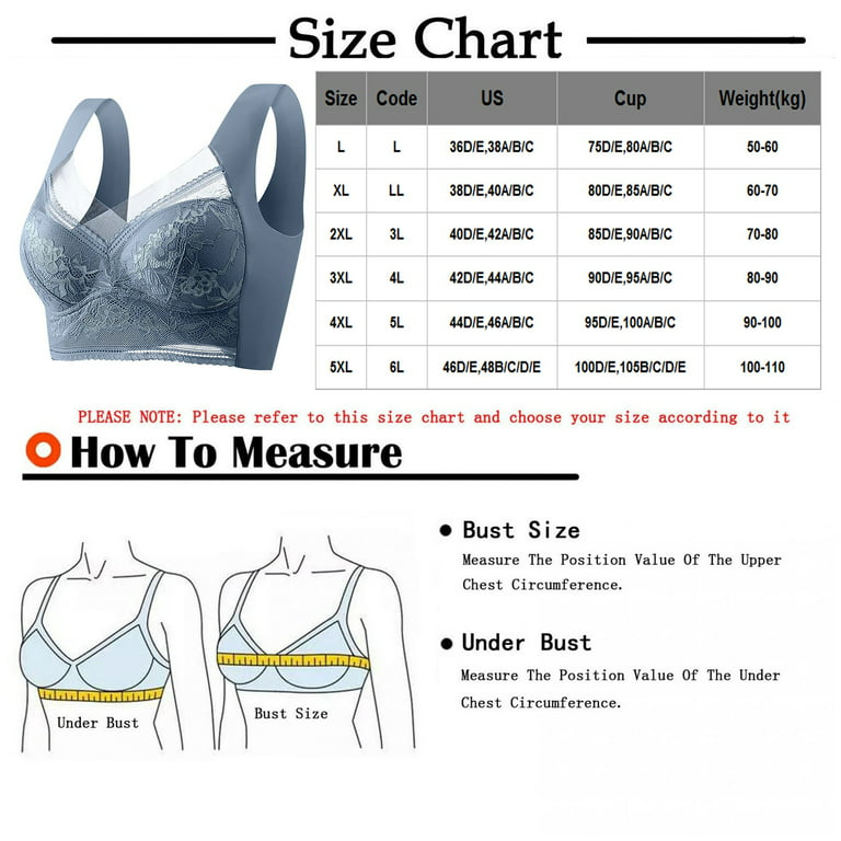 EHTMSAK Bralette Plus Size T-Shirt Bras for Women Yoga Sports Bra Top Mesh  Padded Push Up Bras for Women 32dd Pink 4X