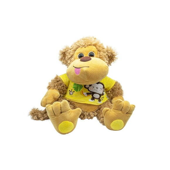 Changuito De Peluche Changuito Con Playera de Monito Baby Importadora La Merced Ultra Suave Hipoalérgenico