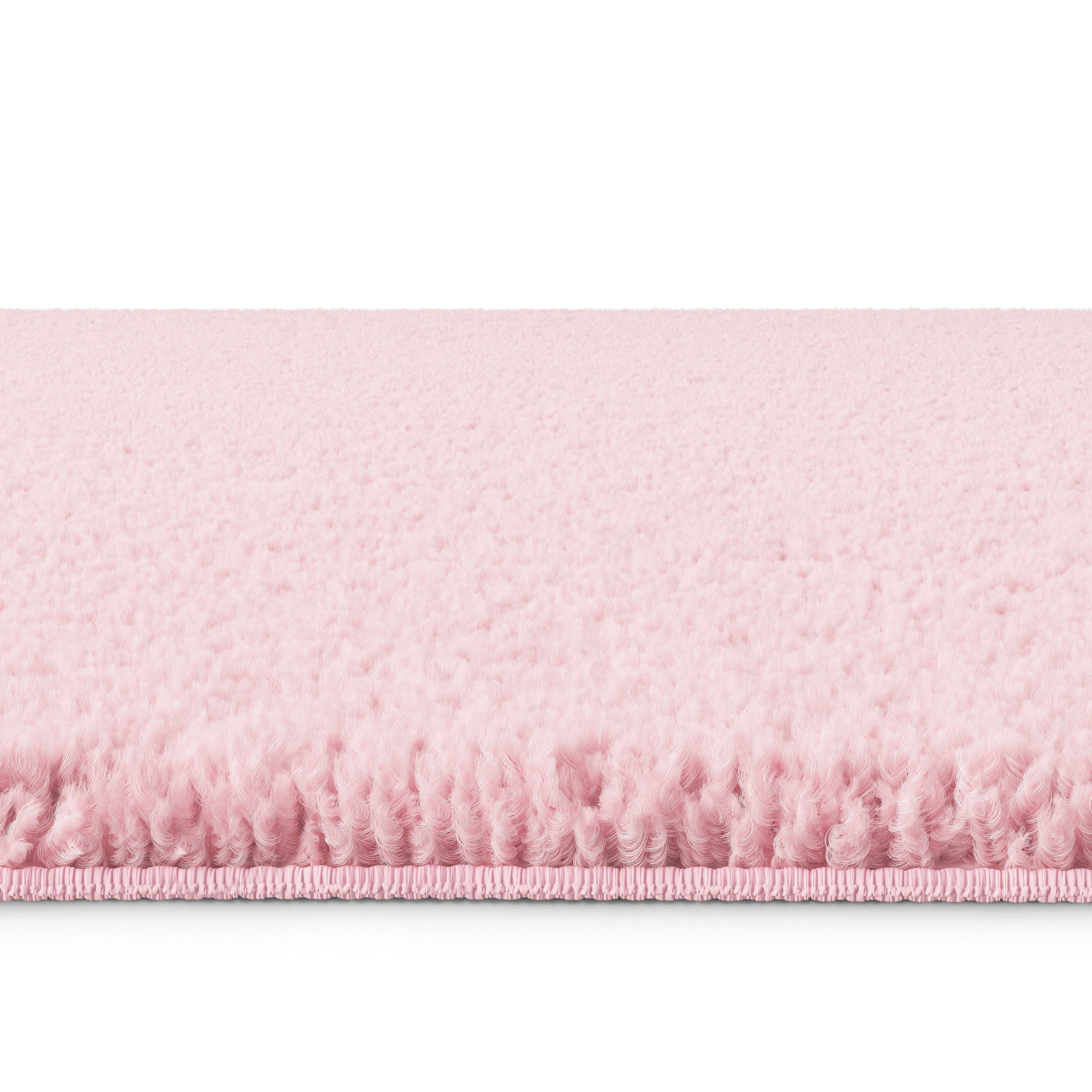 Mainstays Kids Tufted Light Pink Shag Area Rug, 8' x 10'