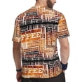thumbnail image 2 of Wukai Hand Drawn Vintage Coffee Print Men's Short-Sleeved Mesh T-Shirt,Quick-Dry Short Sleeve Workout T-Shirt-3X-Large, 2 of 8